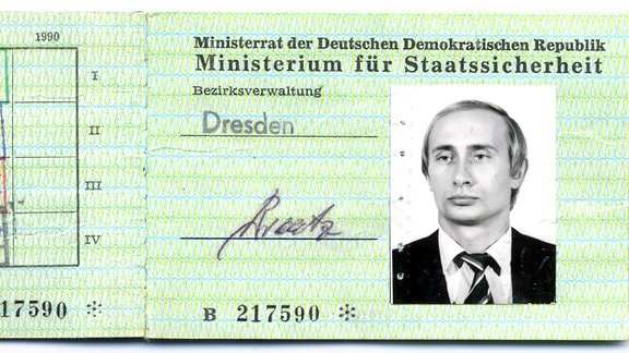 Stasi Ausweis Putin