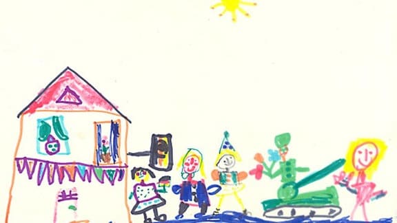 Kinderbild Birgit, 5 Jahre; 1. Mai (1980)