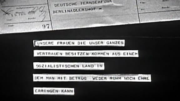 Solidaritätsbekundung für die disqualifizierten DDR-Rennrodlerinnen 1968