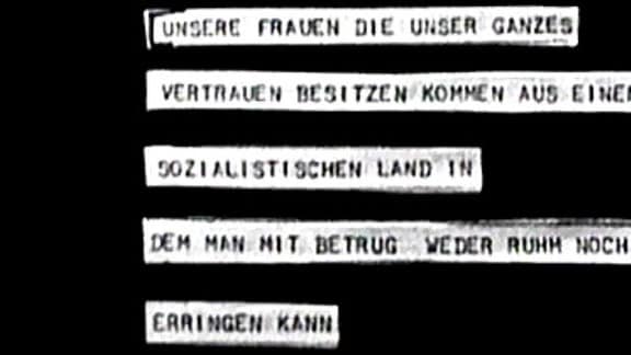 Solidaritätsbekundung für die disqualifizierten DDR-Rennrodlerinnen 1968