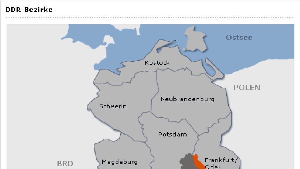 Bezirke der DDR | MDR.DE