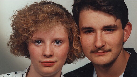 Thomas Tschirner und seine Freundion und spätere Frau  Jugendliebe Sylke im Jahr 1991.