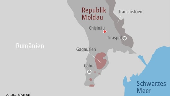 Karte Republik Moldau