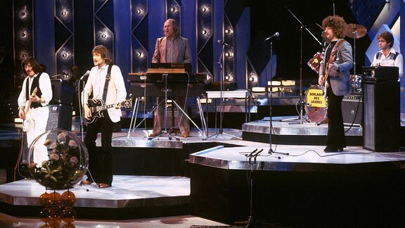 Die Puhdys 1978 auf einer Bühne