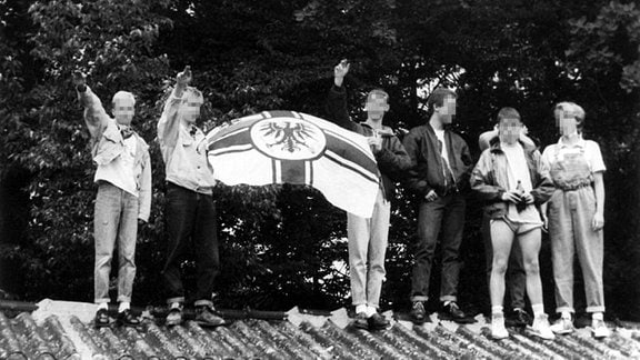 Jugendliche Rechtsextreme in Weimar, 10.08.1991