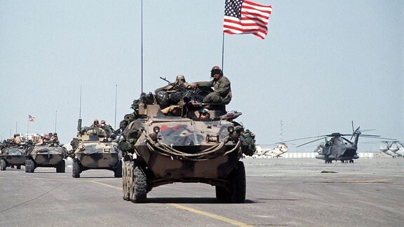 US Marines 1991 auf dem Kuwait International Airport