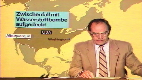 Aktuelle Kamera, DRA, 28.08.1986 - Zwischenfall Wasserstoffbombe USA