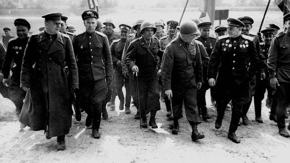 Treffen von US Army und Roter Armee 1945 in Torgau