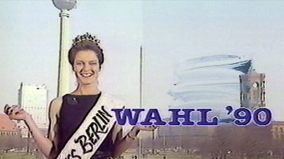 Wahlsendung zur letzten Volkskammerwahl DDR 1990, Miss Berlin