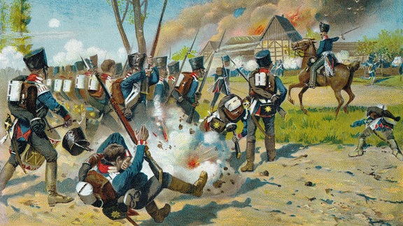 Die Schlacht bei Großgörschen oder Schlacht bei Lützen, 1813