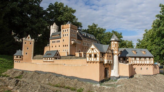 Model der Burg Anhalt in Ballenstedt Harz Model der Burg Anhalt in Ballenstedt Harz
