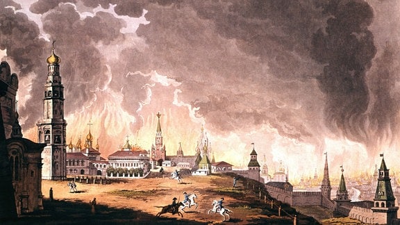 Brand von Moskau 1812, Gemälde von Giovanni Vendramini