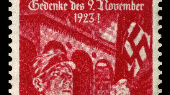 Briefmarke zum Gedenken des Hitlerputsches am 09. November 1923