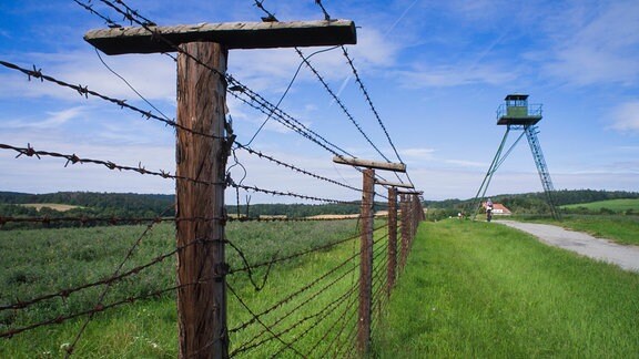 Grenze Tschechoslowakei - ein Grenzzaun