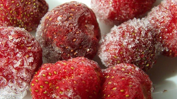 Tiefgekühlte Erdbeeren
