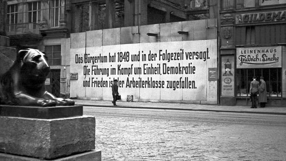 Propaganda-Plakat zur Einheit Deutschlands Leipzig