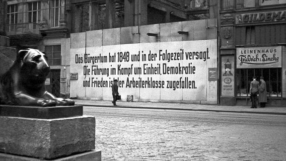 Propaganda-Plakat zur Einheit Deutschlands Leipzig