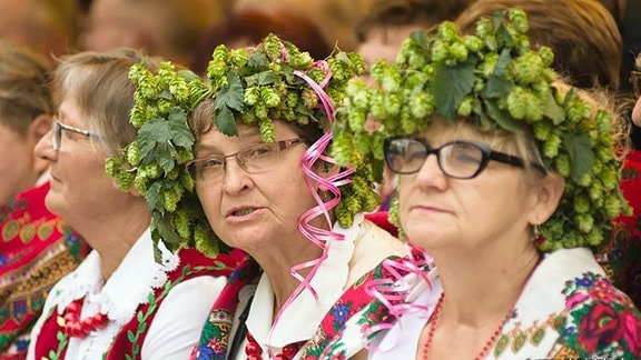 Festiwalbesucher beim Polnischen Oktoberfest