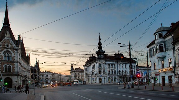 Blick in die Innenstadt von Cluj-Napoca (Rumänien)