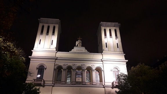 Die Petrikirche am Newski-Prospekt in Sankt Petersburg