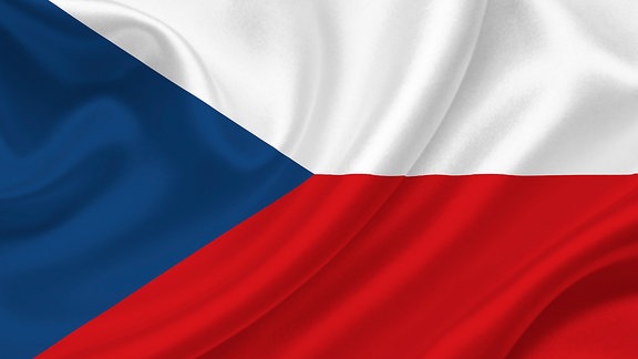 Die Flagge Tschechiens
