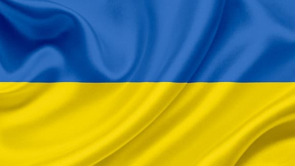 Die Flagge der Ukraine