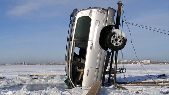 Autounfall am Baikalsee