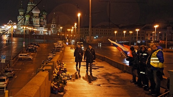 Nemzow-Gedenken in Moskau