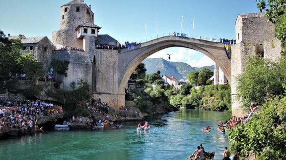 Brückenspringer von Mostar.