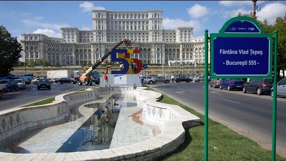 Der ehemalige Präsidentenpalast Ceausescus in Bukarest
