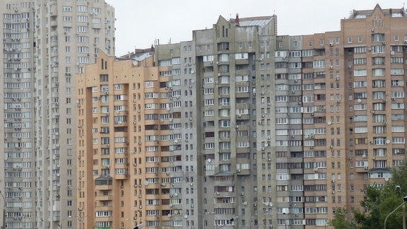 Plattenbauten in Kiew.