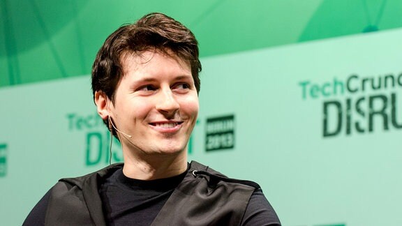 Telegram-Gründer Pawel Durow am 28.10.2013 beim TechCrunch Disrupt in Berlin.