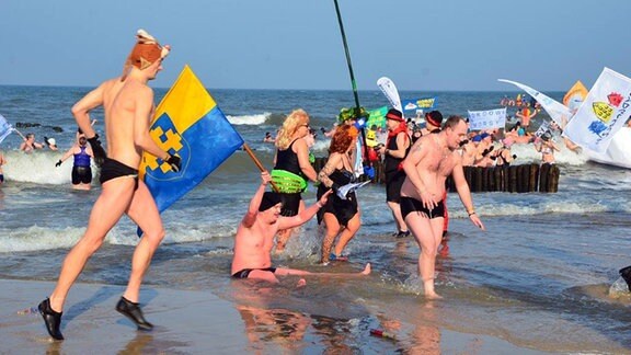 Menschen am Strand