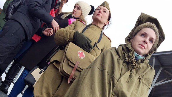 Soldaten im Patriotischer Park bei Moskau.