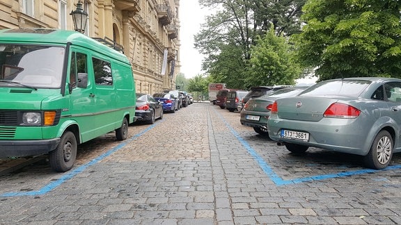 Parkplatznot in Prag