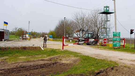 Velika Kisnitsa Grenzübergang im transnistrischen Teil des moldauisch-ukrainischen Grenzgebietes