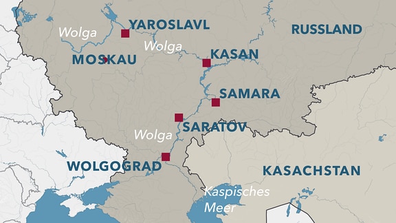 Wolga Karte | Karte Wolga Karte | Karte