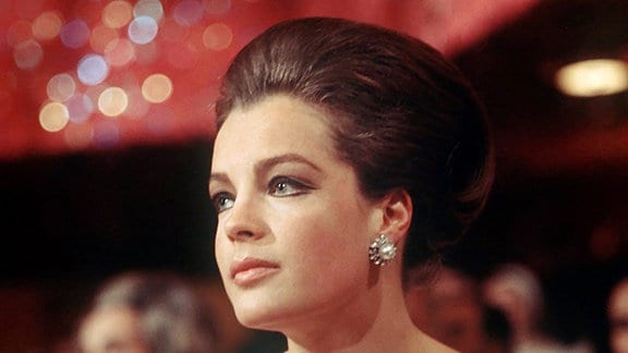 Die österreichische Schauspielerin Romy Schneider.