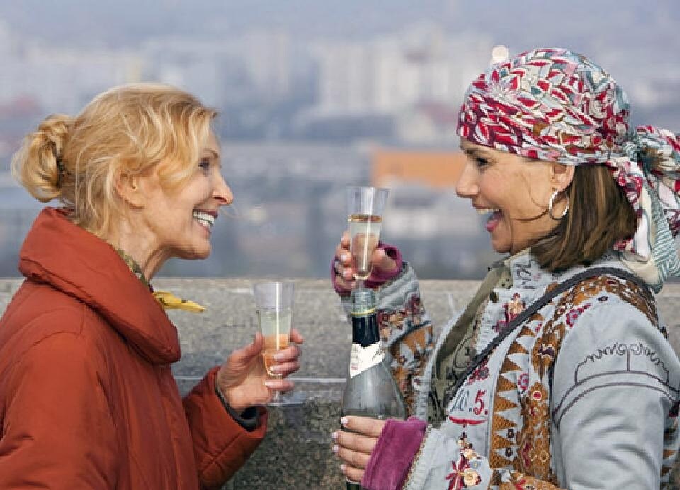 Frau weicht treffen aus