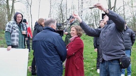 Thomas Rühmann und Julia Jäger am In aller Freundschaft-Set 2