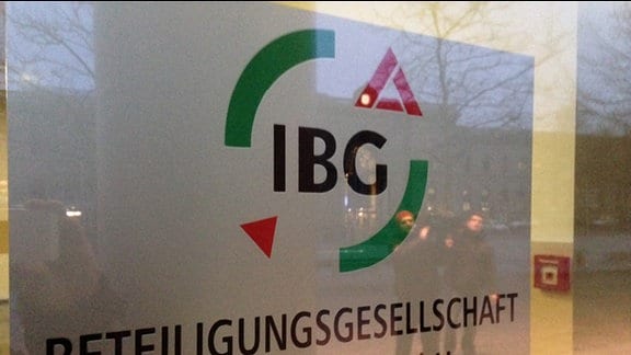 Schild der IBG