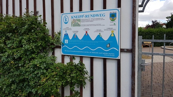Schild Kneipp-Wanderweg Bad Berka