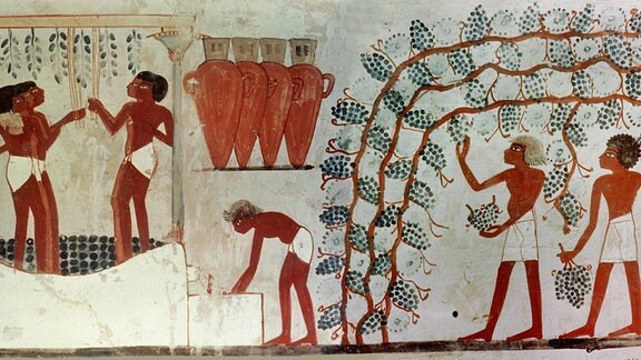 Wandzeichnung des alten Ägypten
