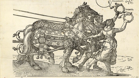 Albrecht Dürer: "Der große Triumphwagen" (Blatt H. 5. Ausgabe 1522/1589) 