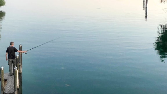 Angler am Starnberger See