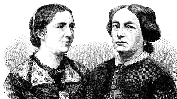 Auguste Schmidt und Louise Otto-Peters