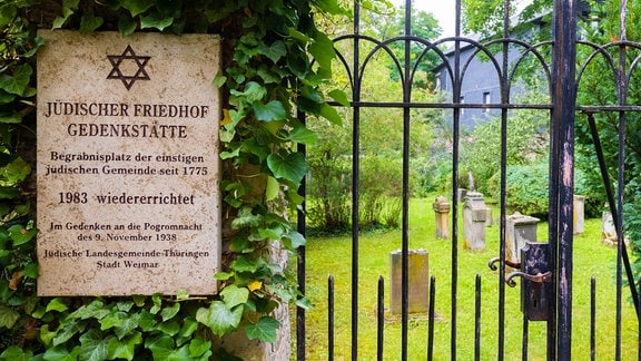 Der Jüdische Friedhof in Weimar.