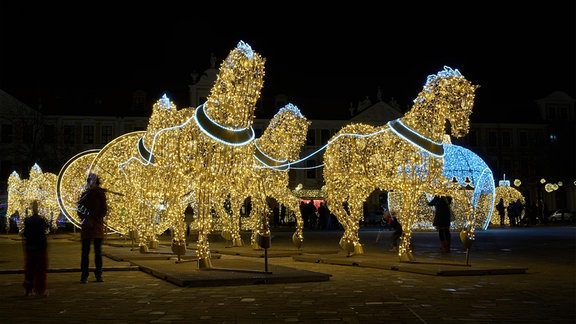 Weihnachtsbeleuchtung in Magdeburg