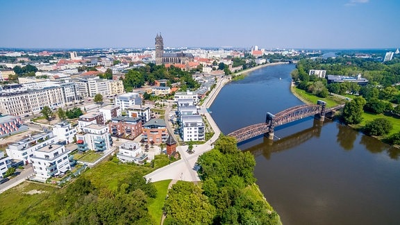 Stadtansicht von Magdeburg