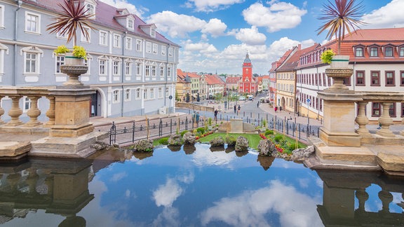 Wasserkunst auf dem Hauptmarkt in Gotha